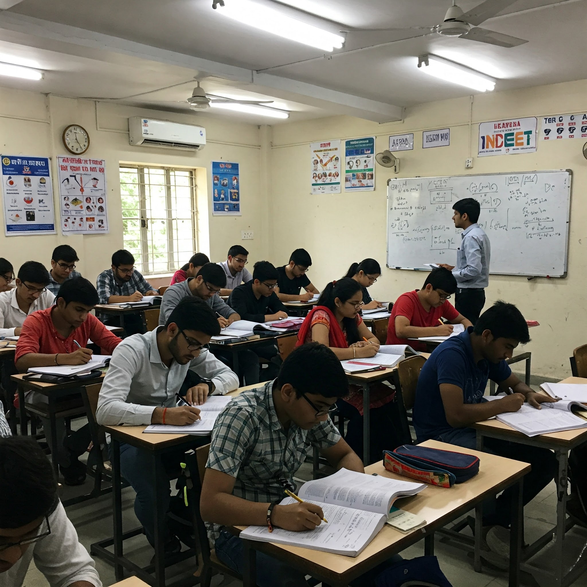 Students learning in classroom